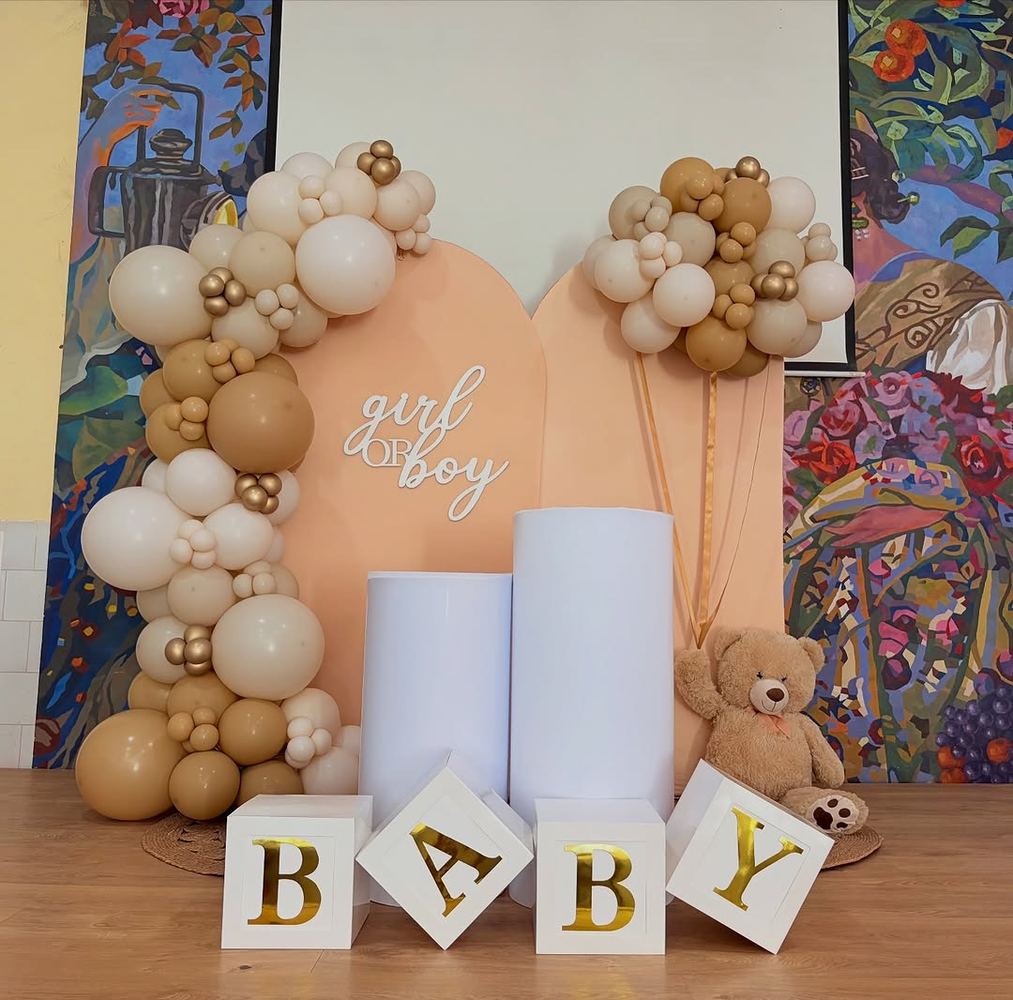 Baby shower · tonos tierra